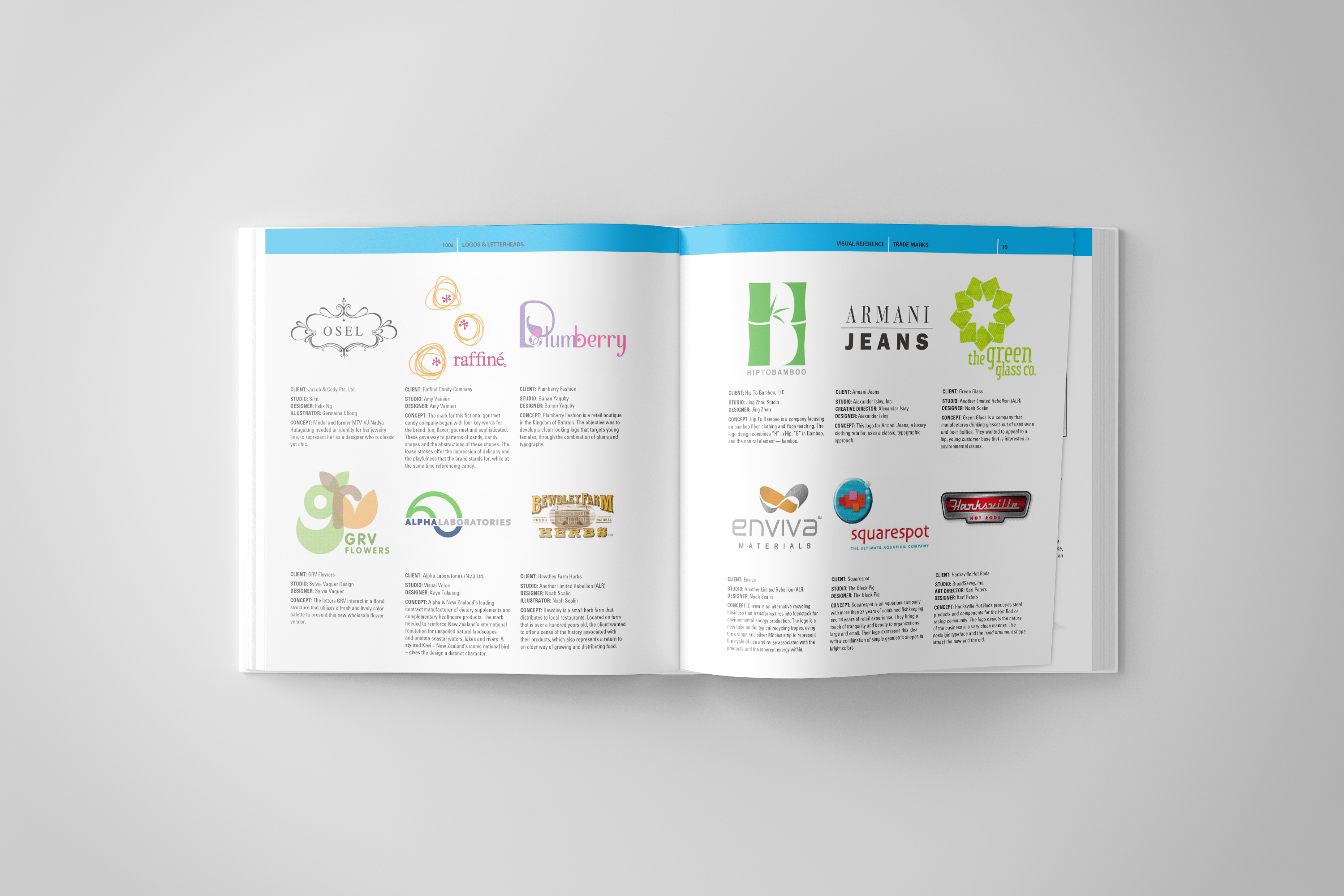 100s Logos & Letterhead Spreads